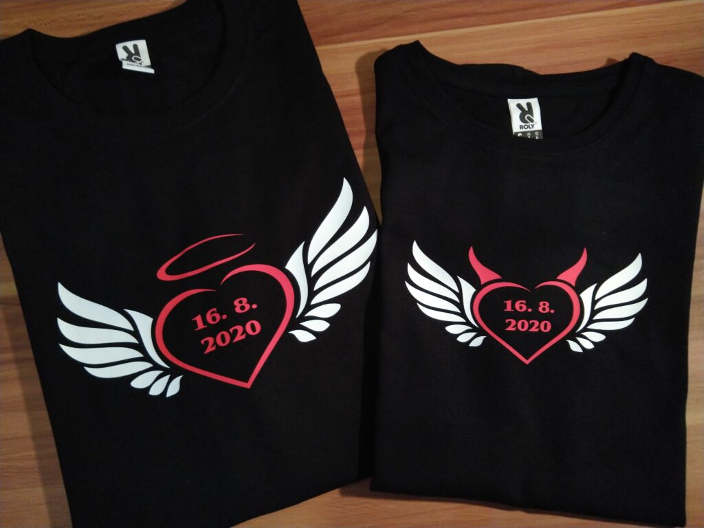 Párová trička Angel & Devil