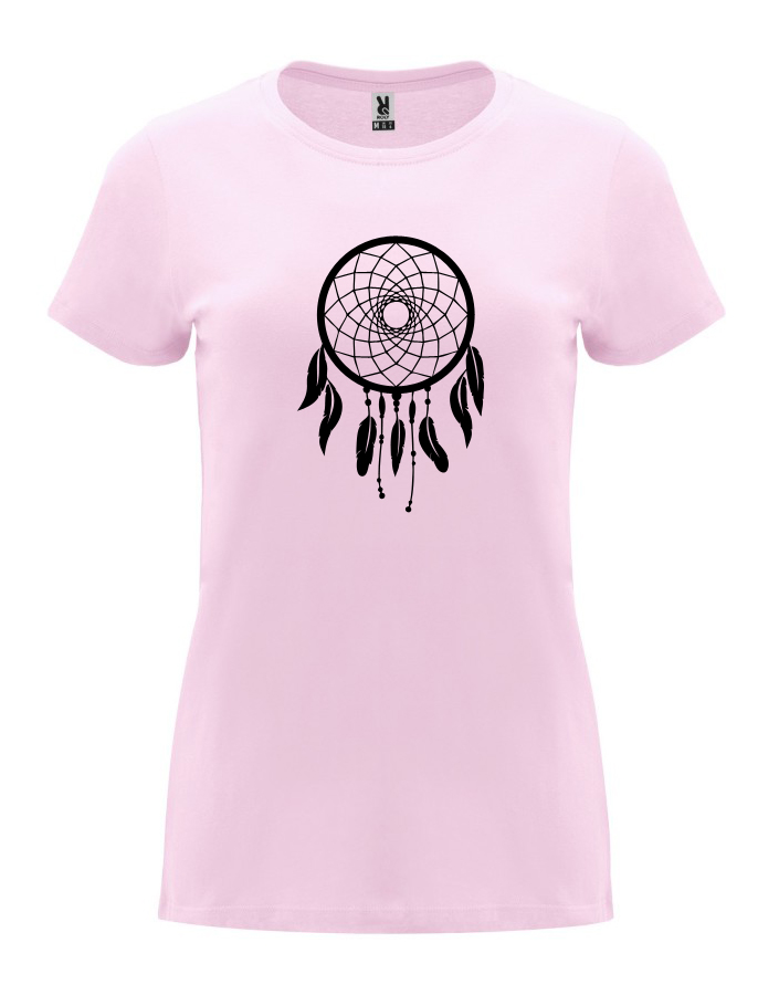 Dámské tričko s potiskem Lapač snů světle růžová