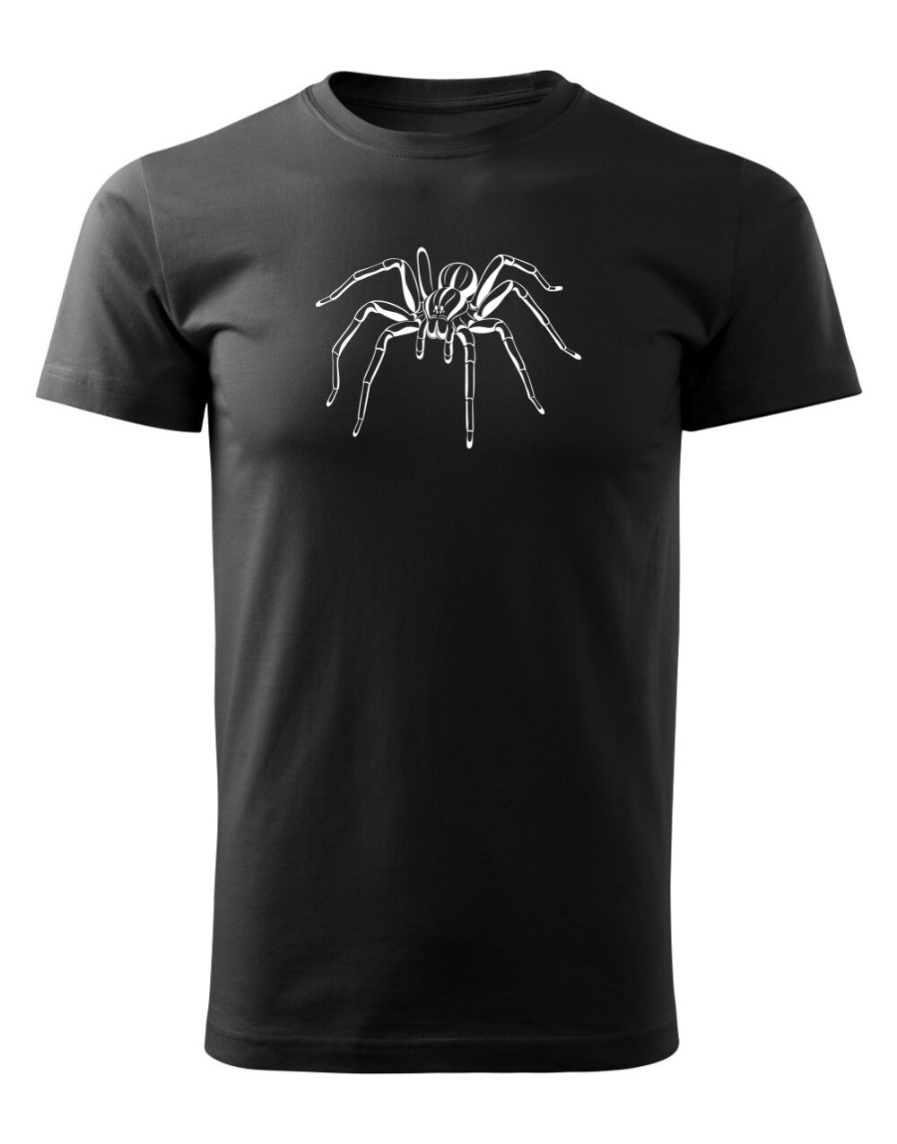 Pánské tričko s potiskem Pavouk černá