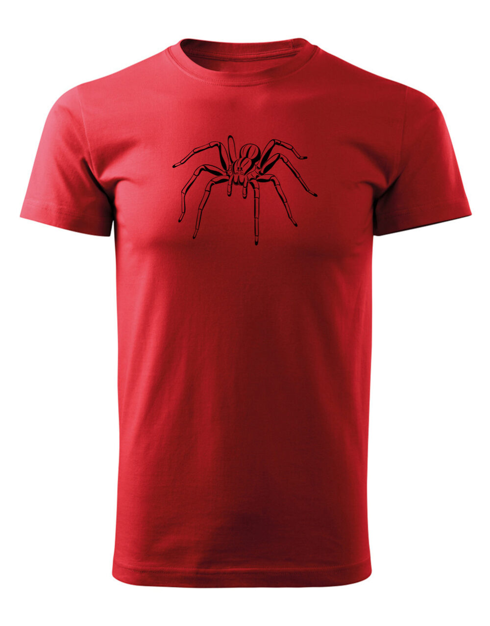 Pánské tričko s potiskem Pavouk červená