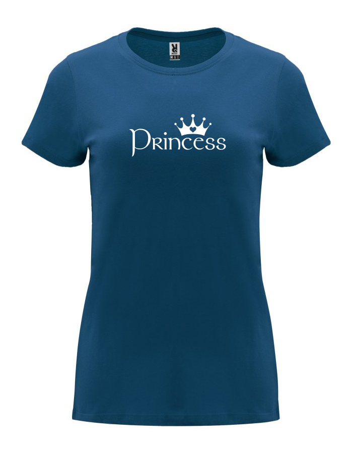 Dámské tričko s potiskem Princess námořnická modrá