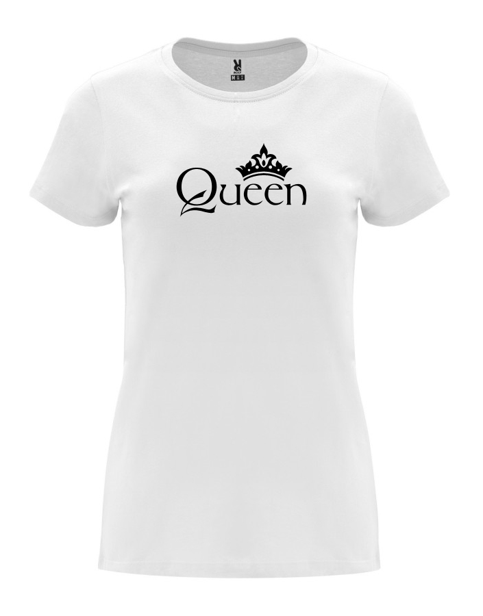 Dámské tričko s potiskem Queen bílá