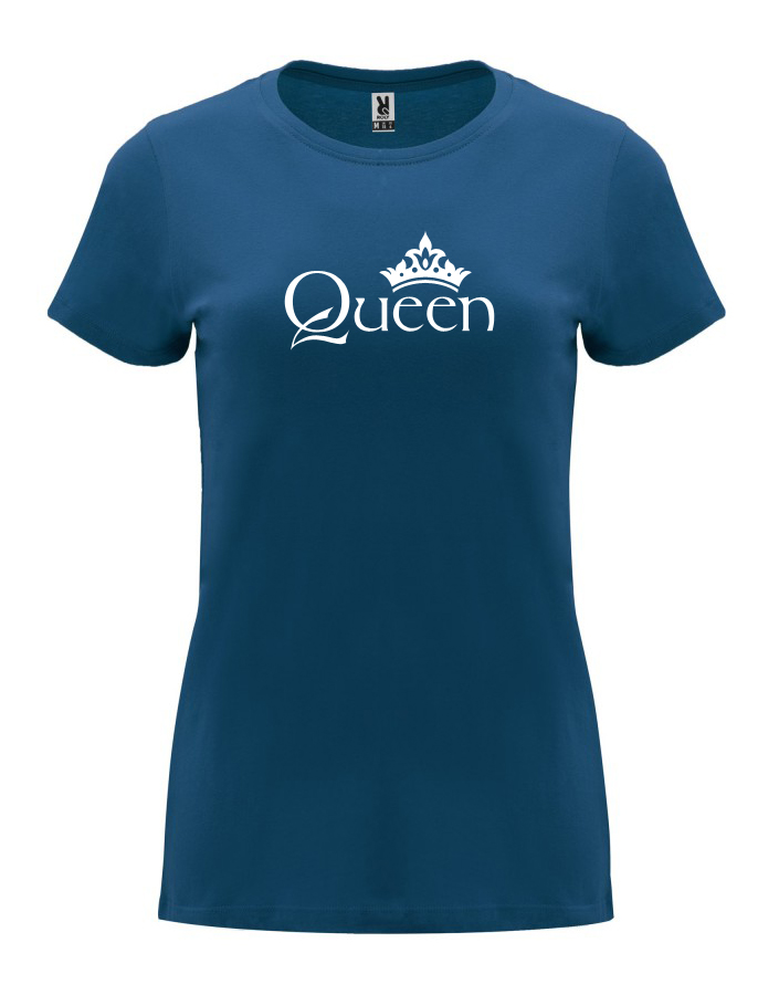 Dámské tričko s potiskem Queen námořnická modrá