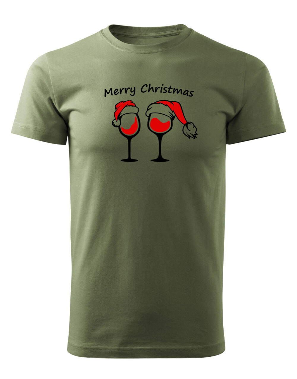 Pánské tričko s potiskem Vánoční skleničky vlašský ořech