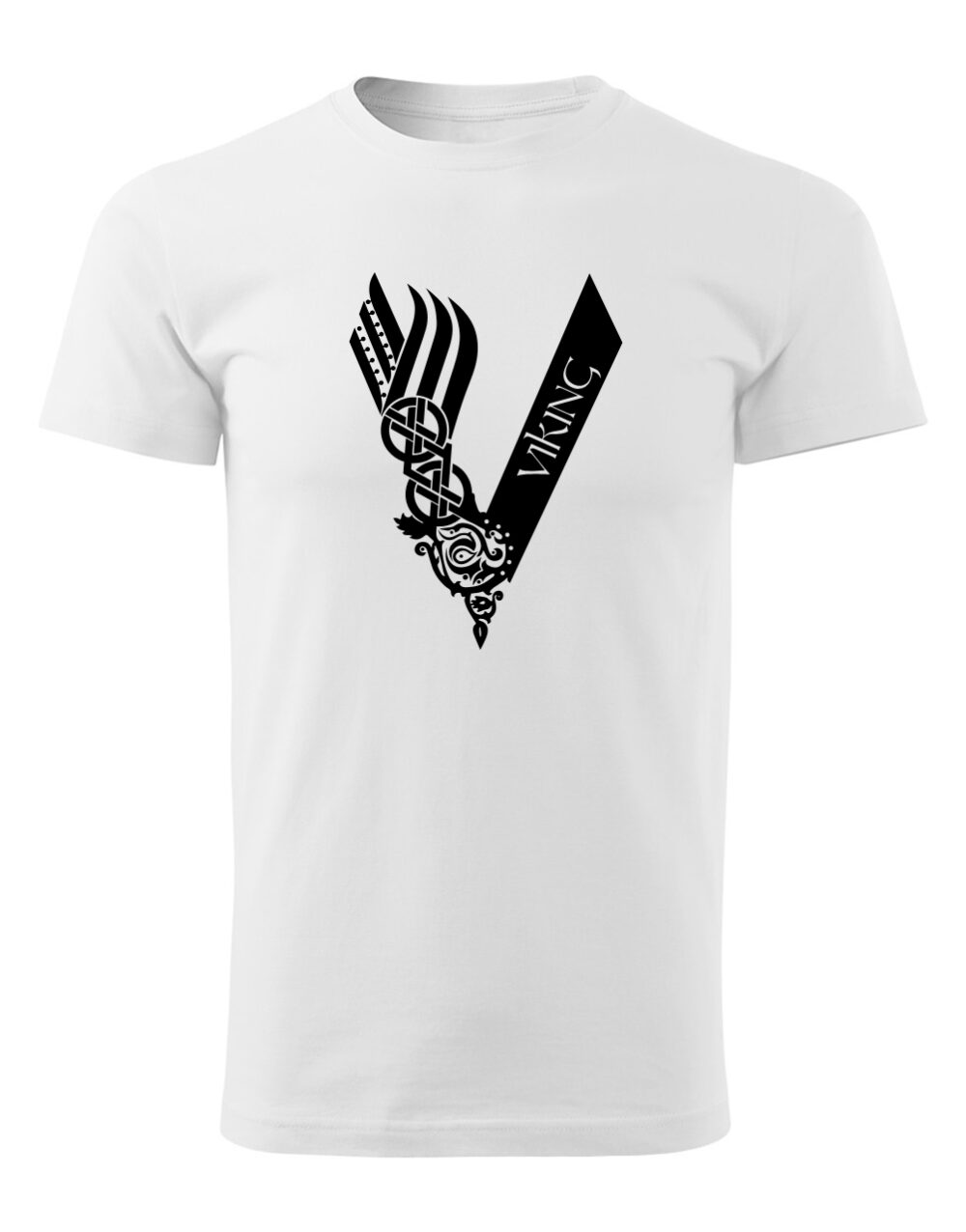 Pánské tričko s potiskem Viking bílá