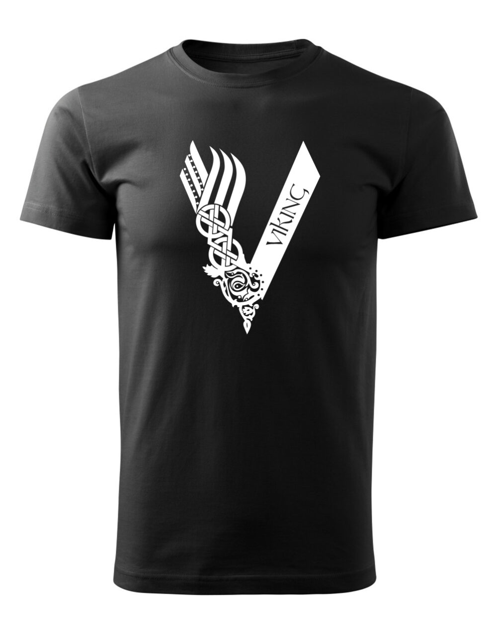 Pánské tričko s potiskem Viking černá