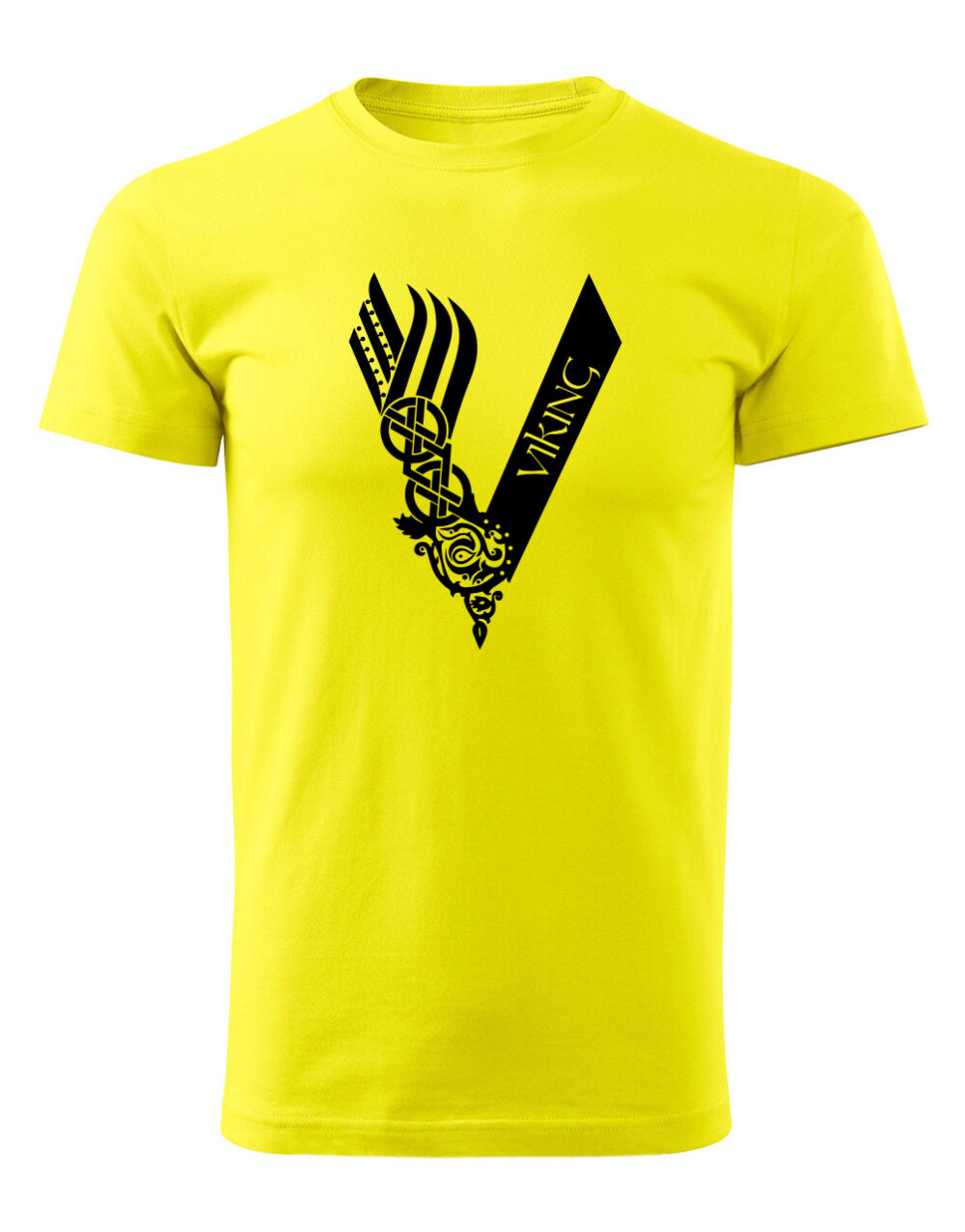 Pánské tričko s potiskem Viking žlutá