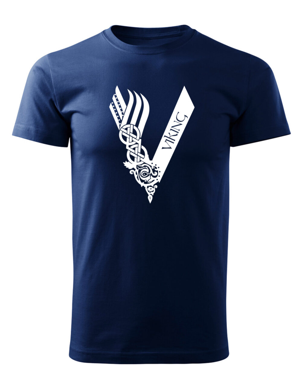 Pánské tričko s potiskem Viking námořnická modrá