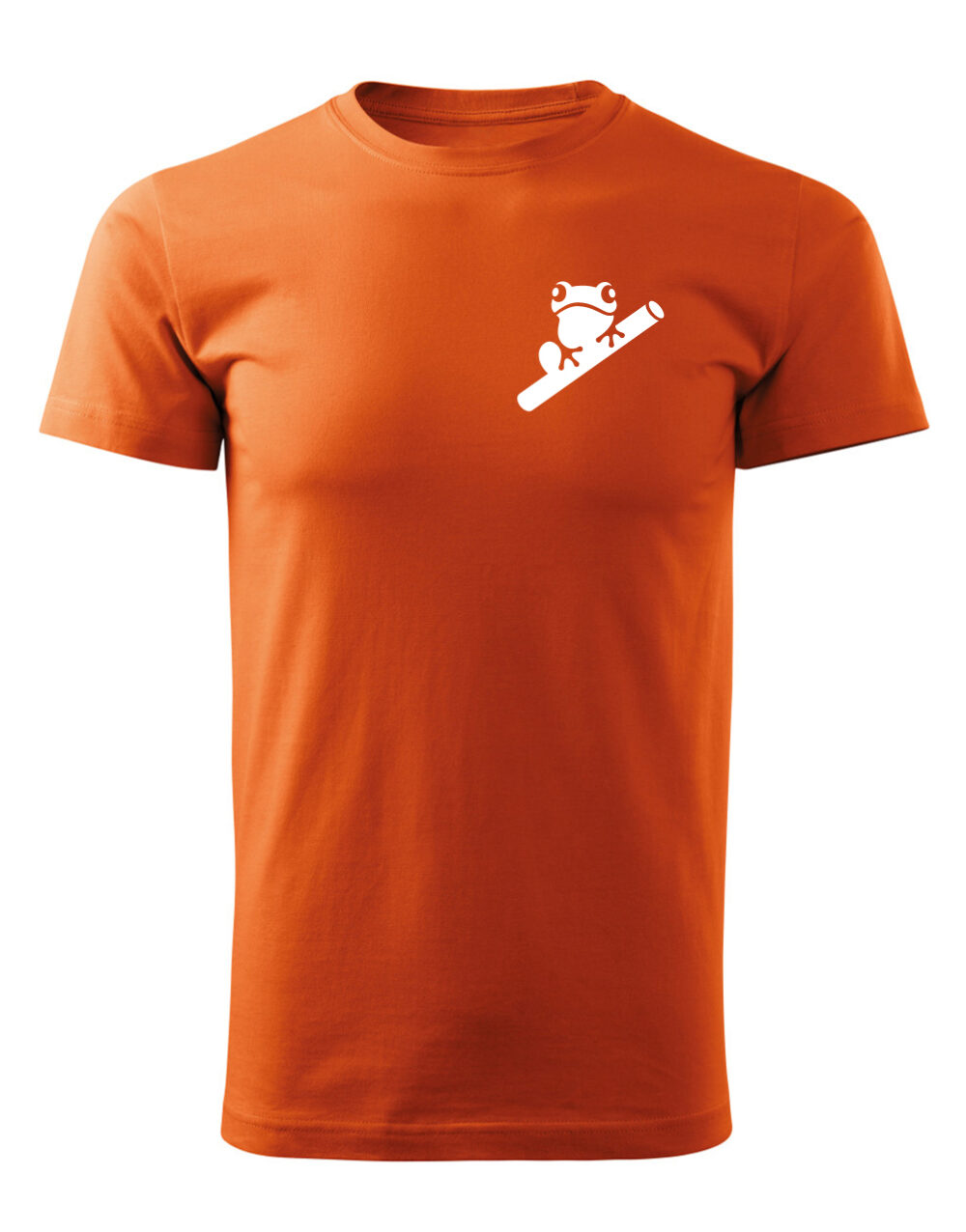 Pánské tričko s potiskem Žába oranžová