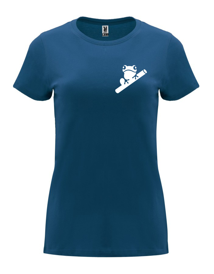 Dámské tričko s potiskem Žába námořnická modrá