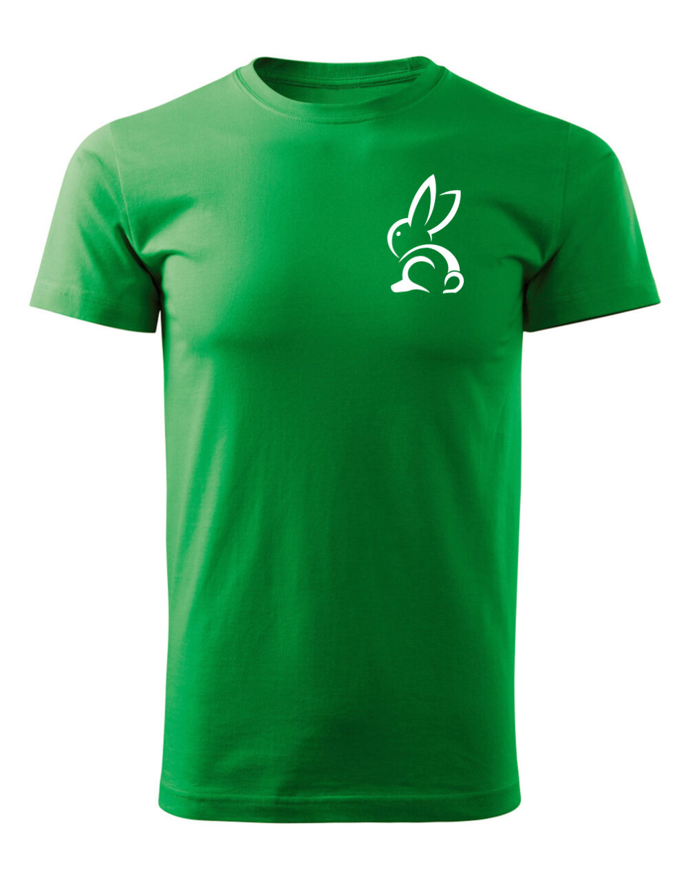 Pánské tričko s potiskem Králík světle zelená