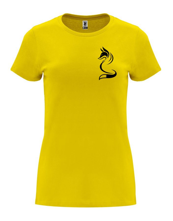 Dámské tričko s potiskem Liška žlutá