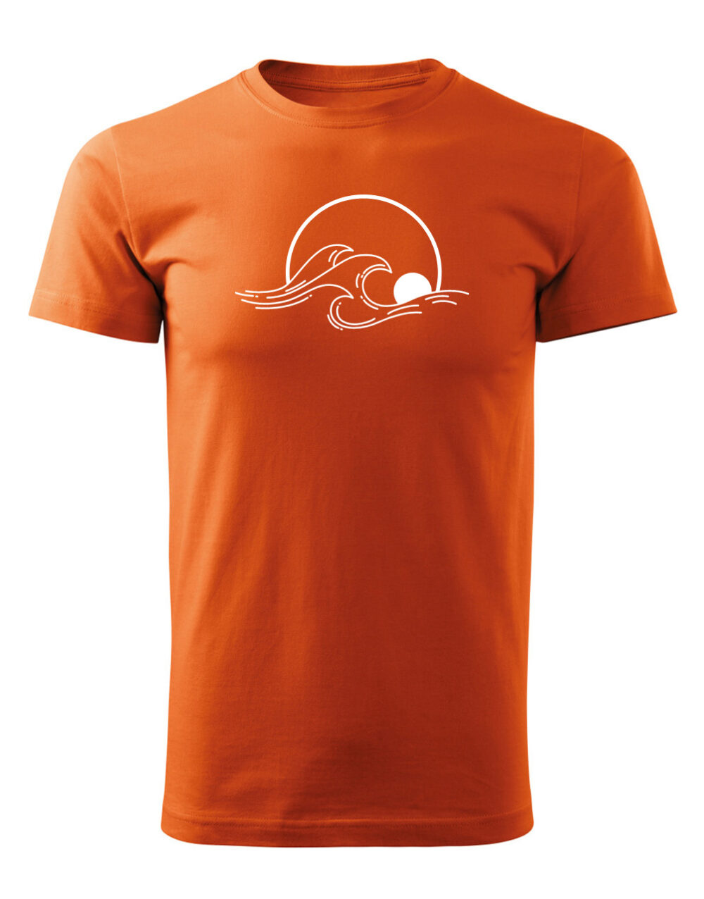 Pánské tričko s potiskem Summer oranžová