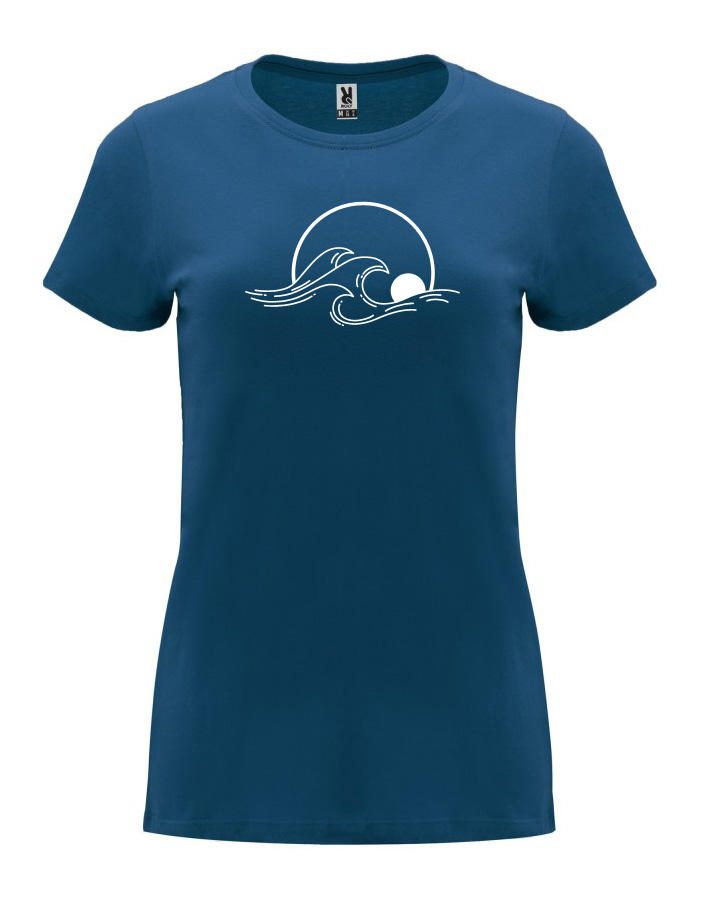 Dámské tričko s potiskem Summer námořnická modrá