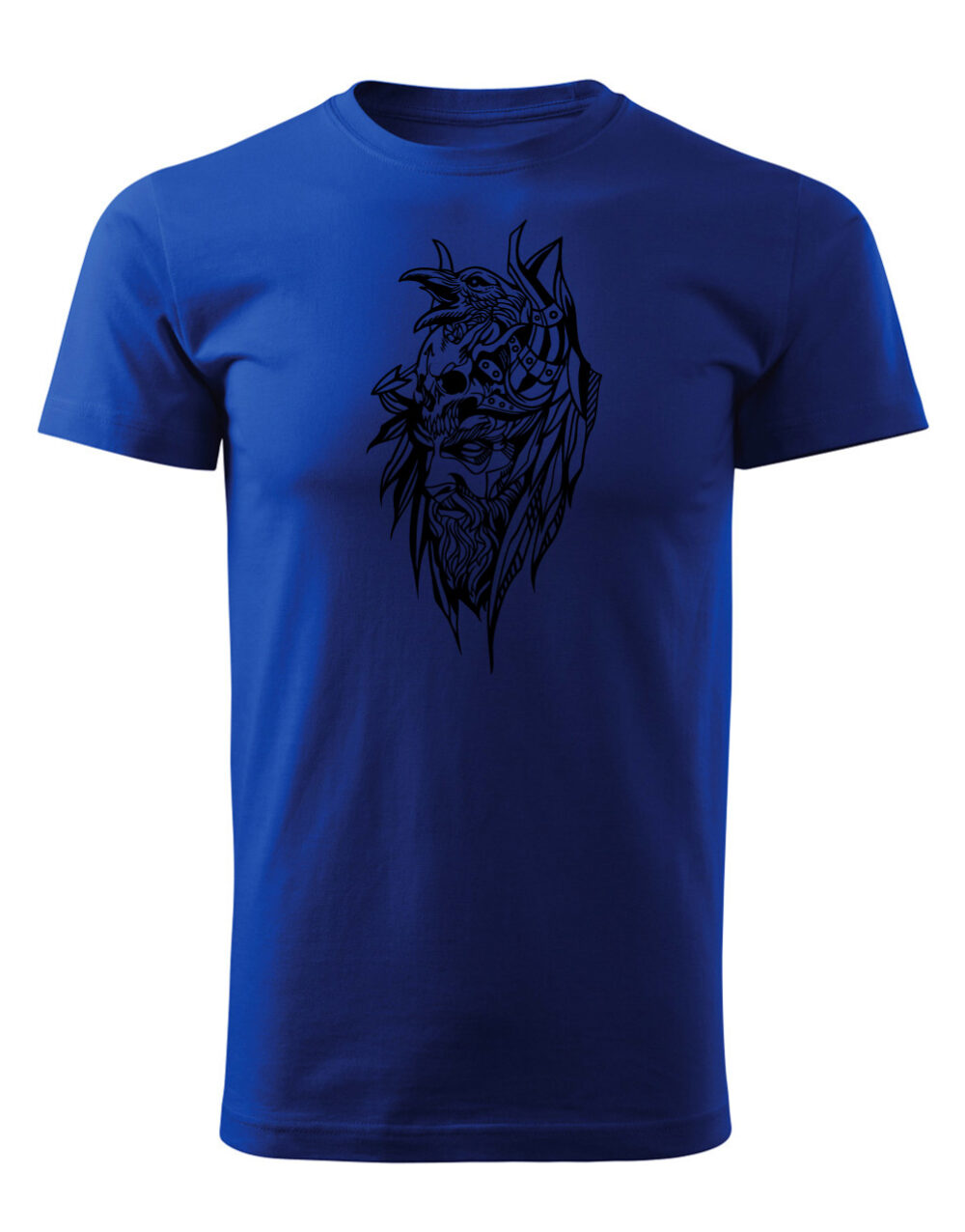 Pánské tričko s potiskem Bojovník královská modrá