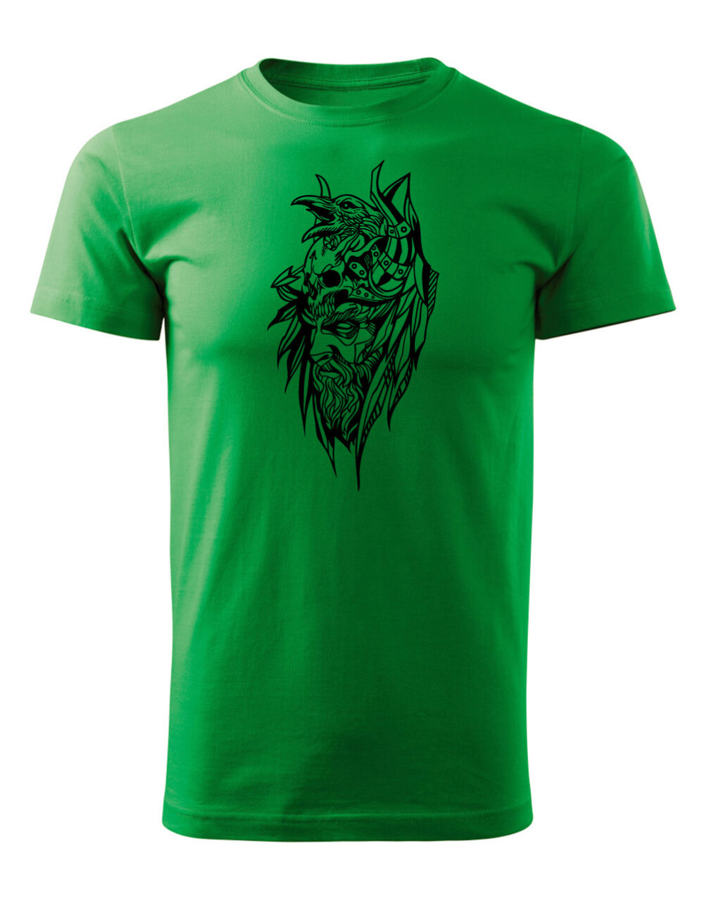 Pánské tričko s potiskem Bojovník světle zelená