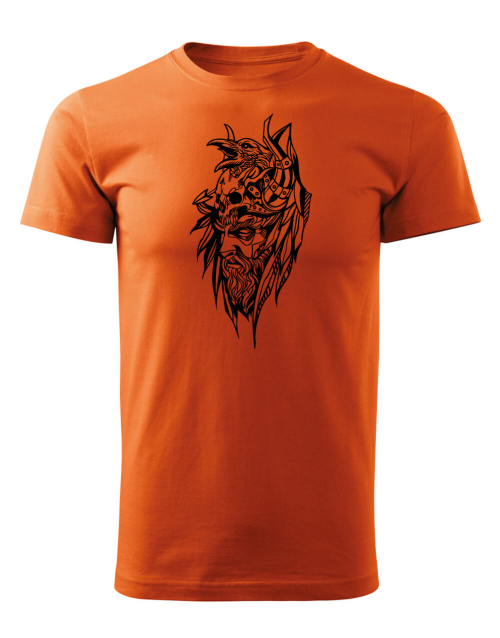 Pánské tričko s potiskem Bojovník oranžová
