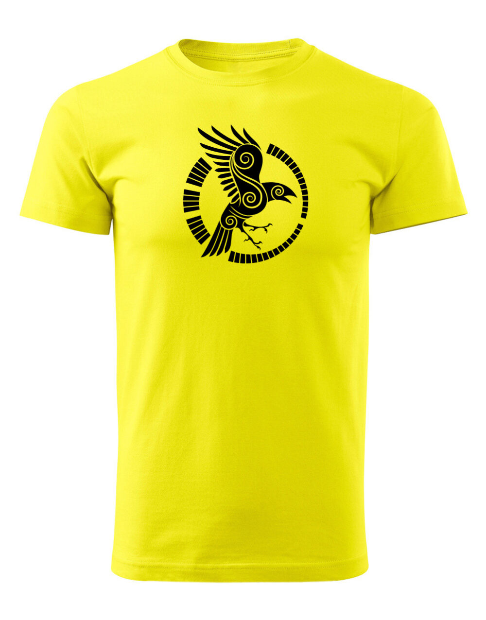 Pánské tričko s potiskem Vrána žlutá