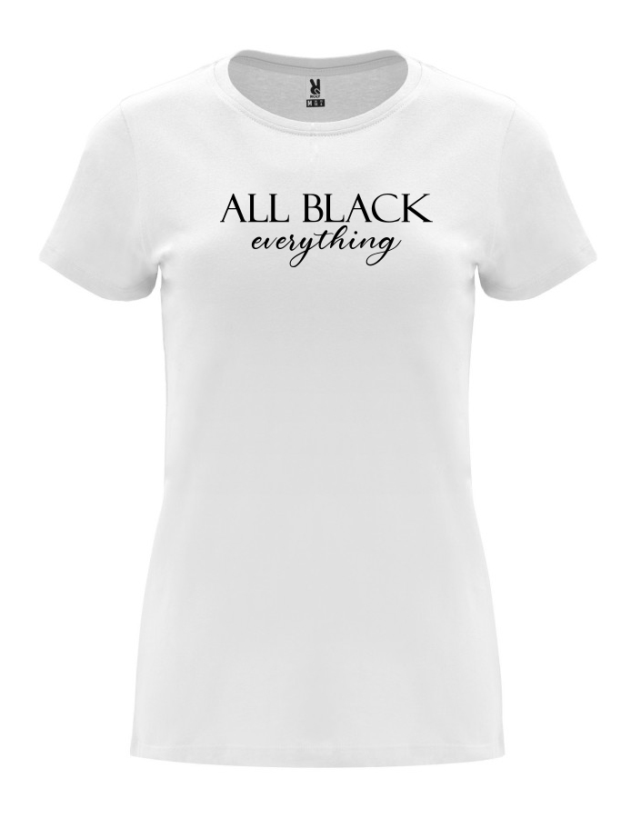 Dámské tričko s potiskem All black