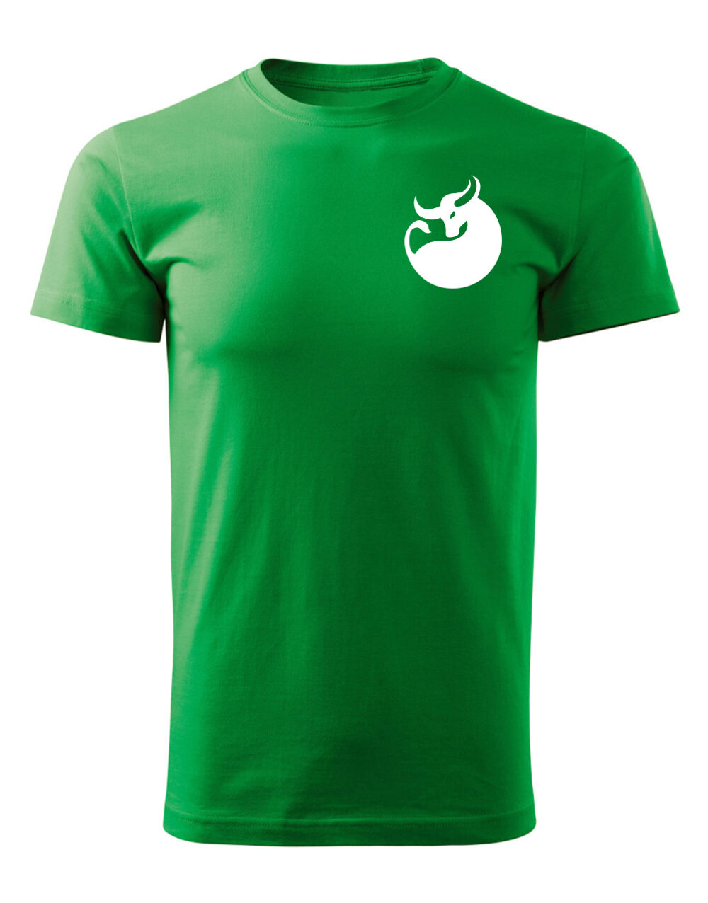 Pánské tričko s potiskem Býk středně zelená