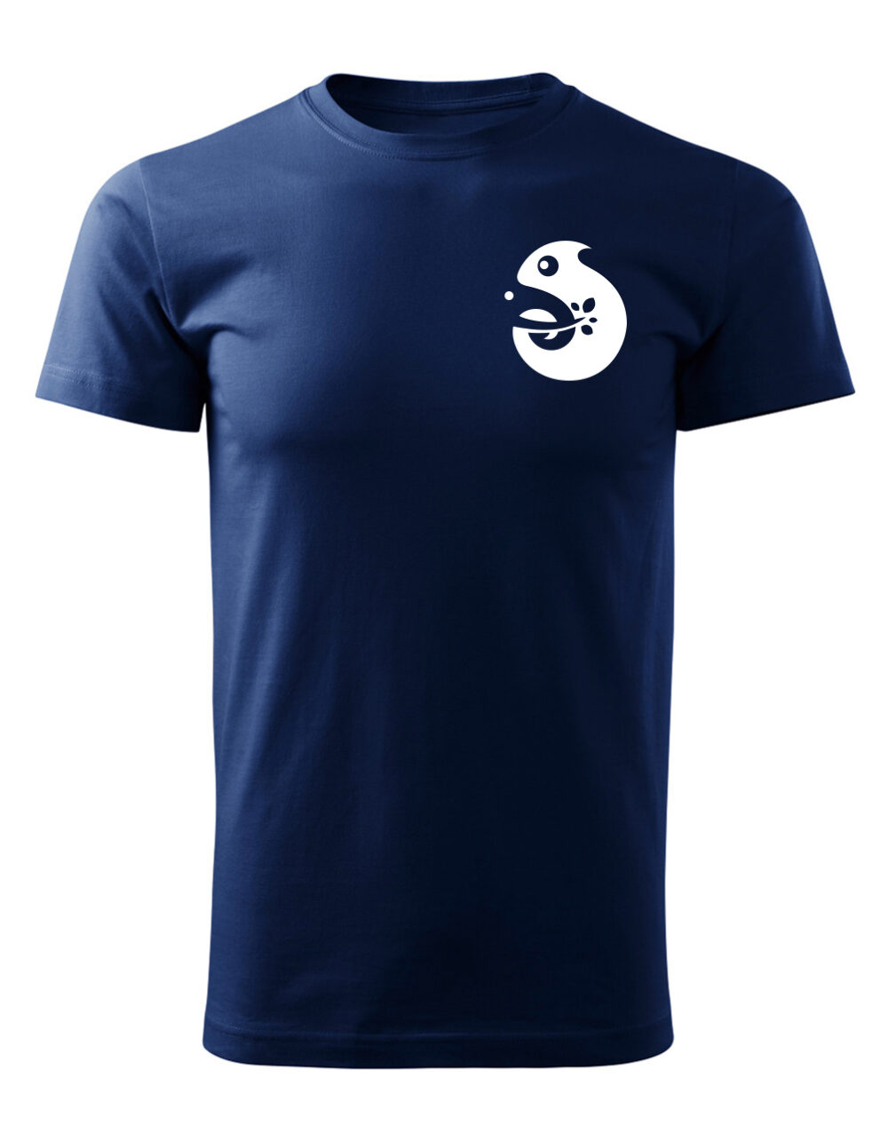 Pánské tričko s potiskem Chameleon námořní modrá