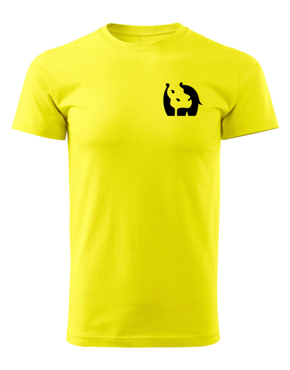 Pánské tričko s potiskem Hroch žlutá