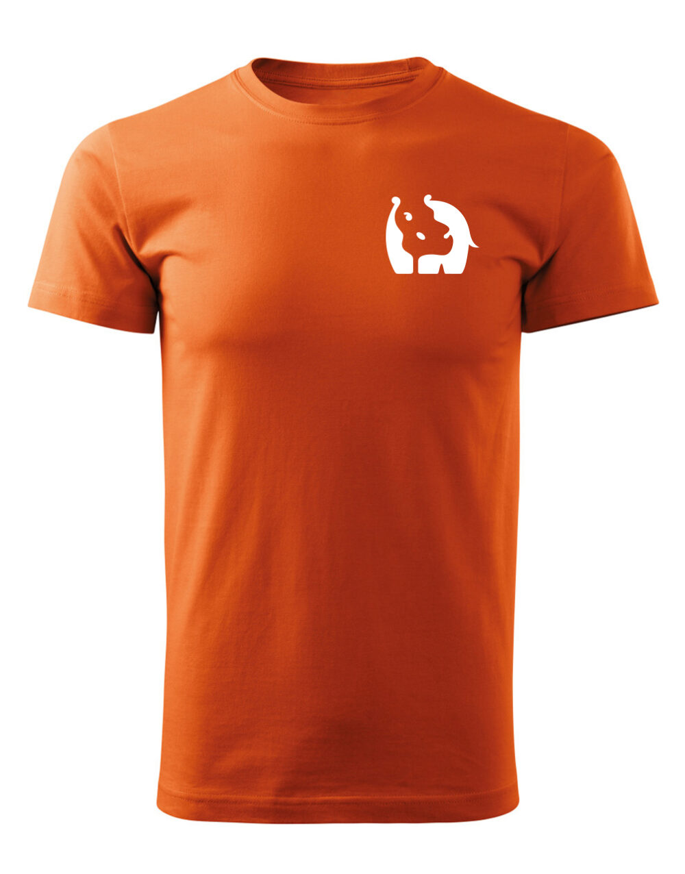 Pánské tričko s potiskem Hroch oranžová