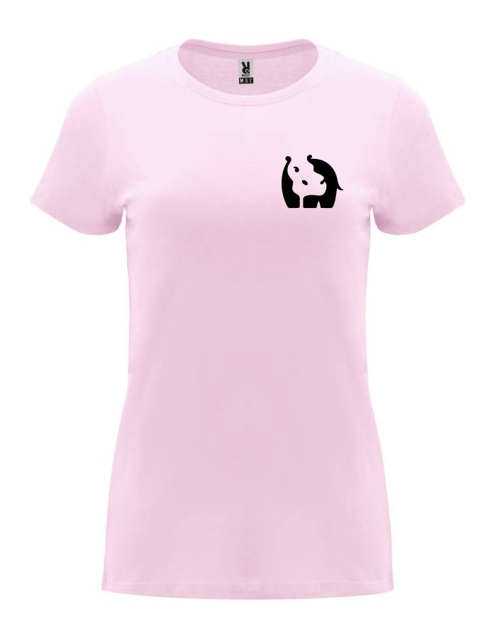 Dámské tričko s potiskem Hroch světle růžová