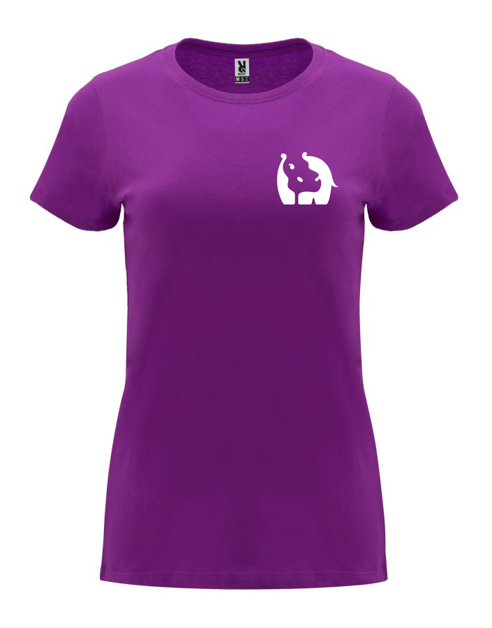 Dámské tričko s potiskem Hroch purpurová