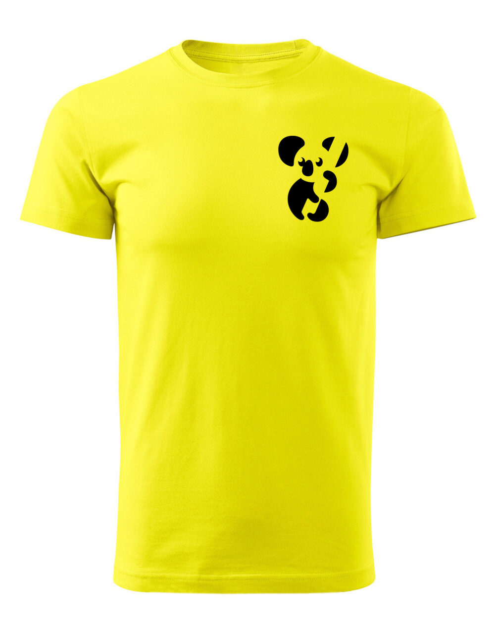 Pánské tričko s potiskem Koala žlutá