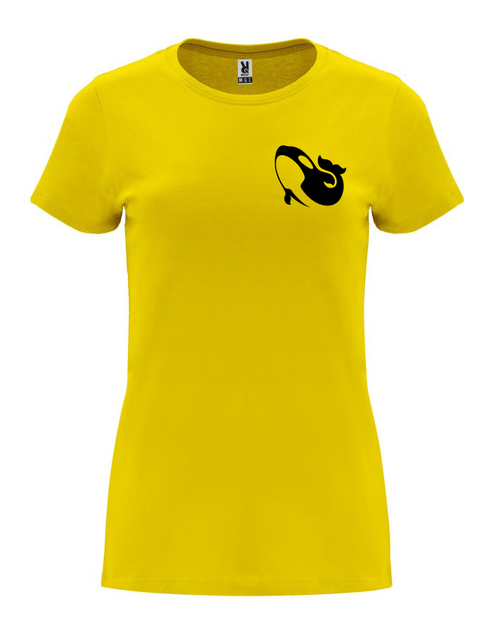 Dámské tričko s potiskem Kosatka žlutá