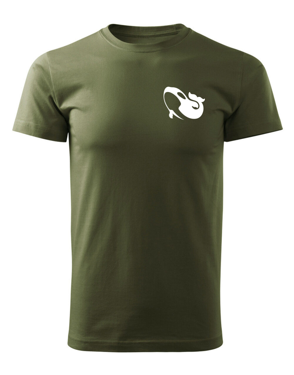 Pánské tričko s potiskem Kosatka vojenská zelená