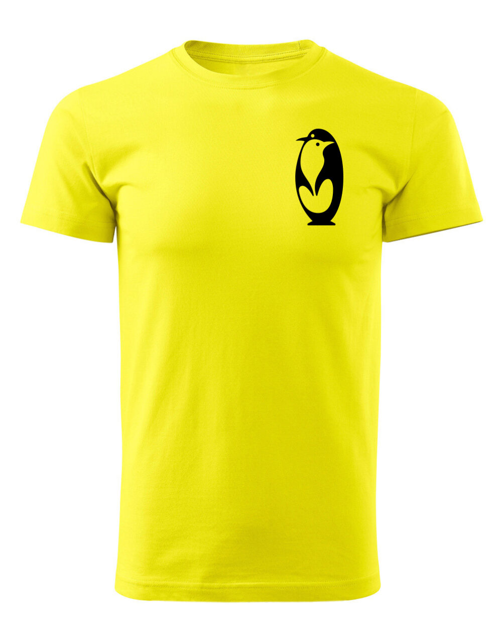 Pánské tričko s potiskem Tučňák žlutá