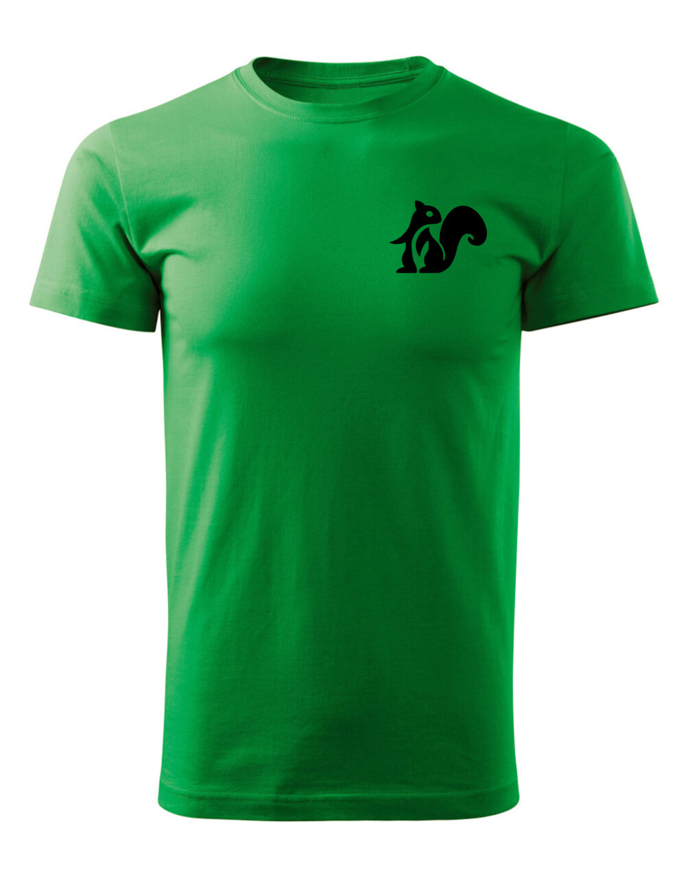 Pánské tričko s potiskem Veverka světle zelená