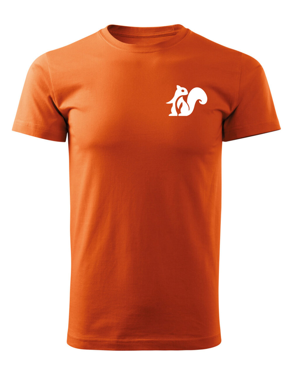 Pánské tričko s potiskem Veverka oranžová