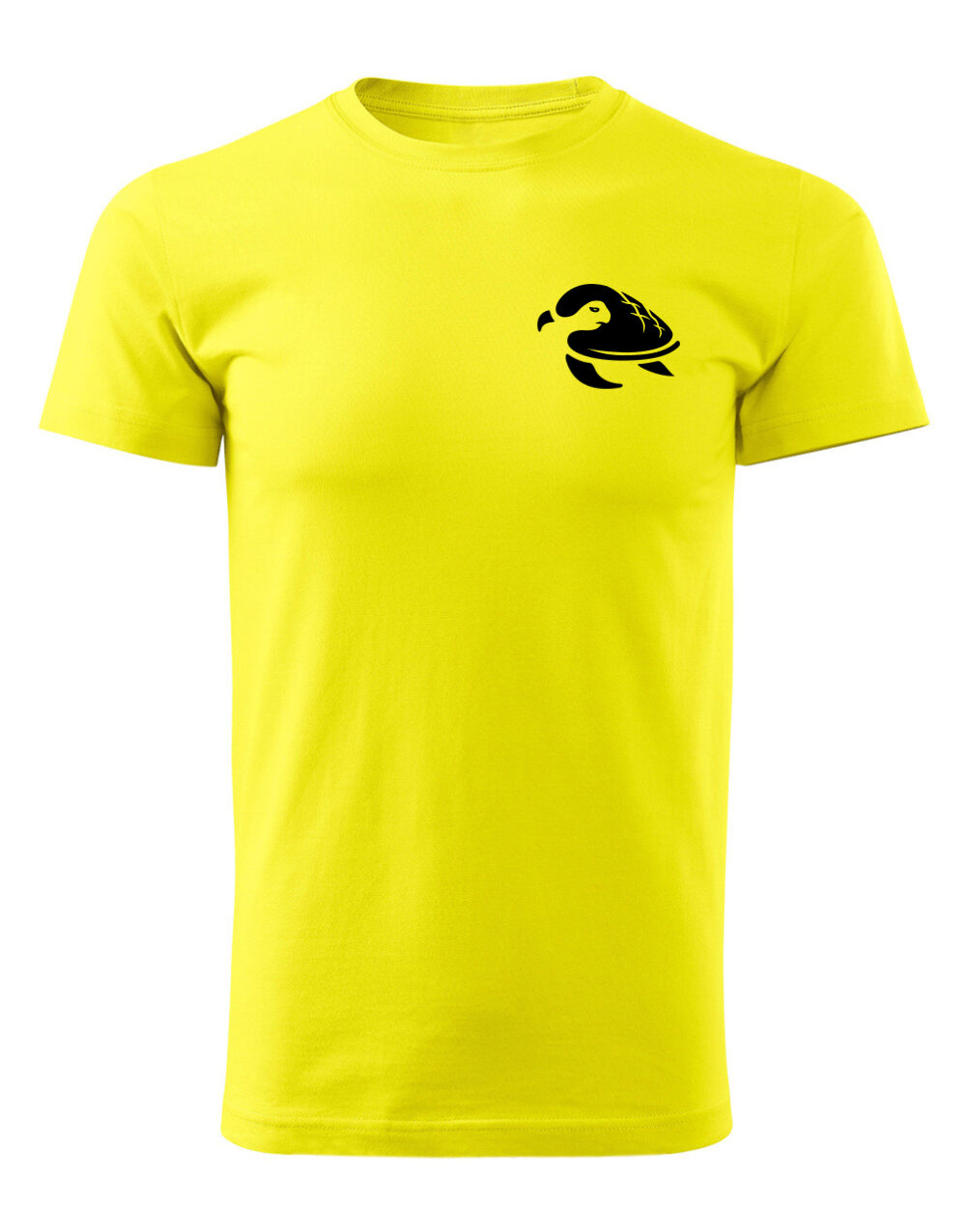 Pánské tričko s potiskem Želva žlutá