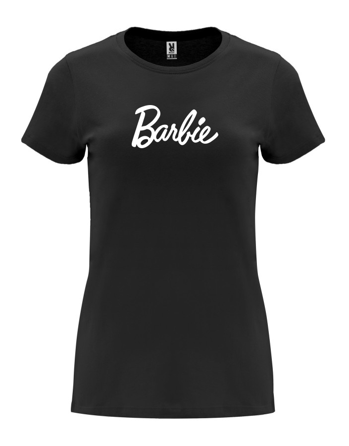 Dámské tričko s potiskem Barbie černá