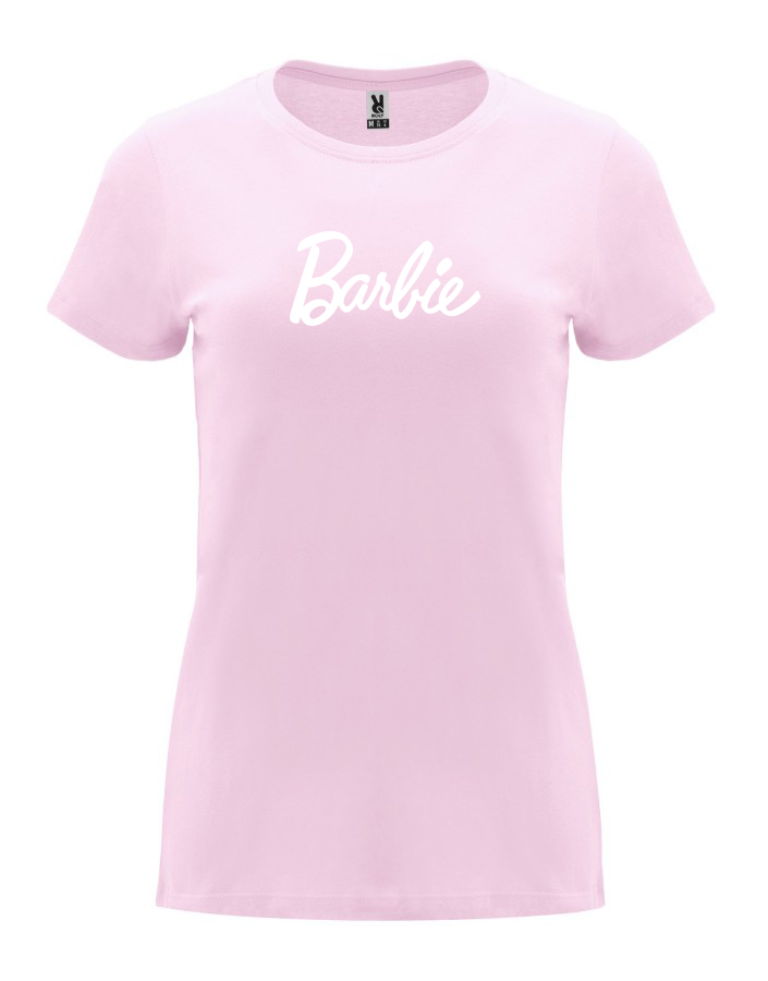 Dámské tričko s potiskem Barbie světle růžová