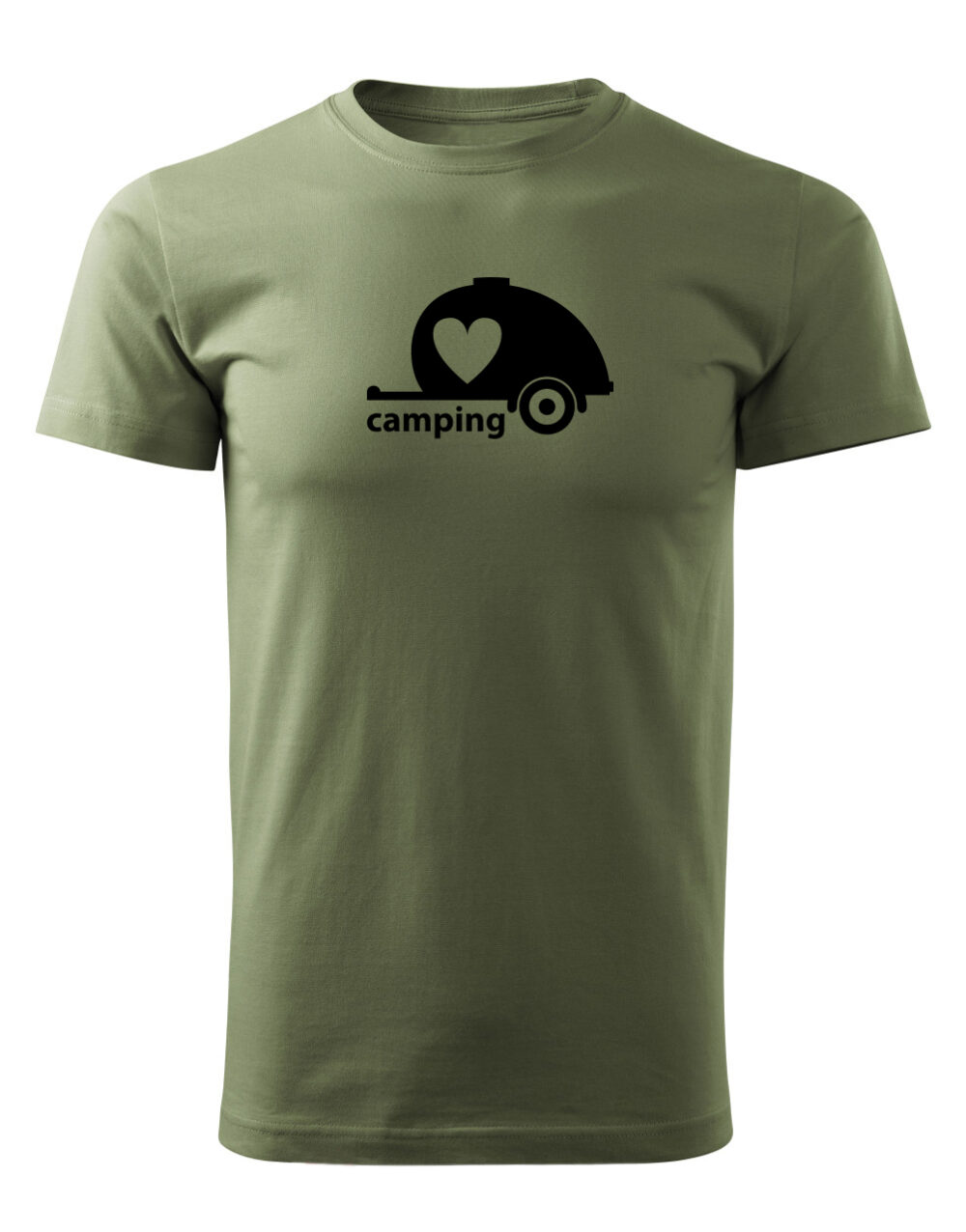 Pánské tričko s potiskem Camping vlašský ořech