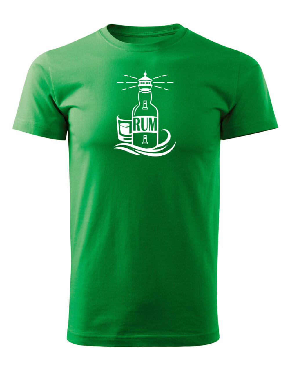 Pánské tričko s potiskem Cíl je jasný světle zelená