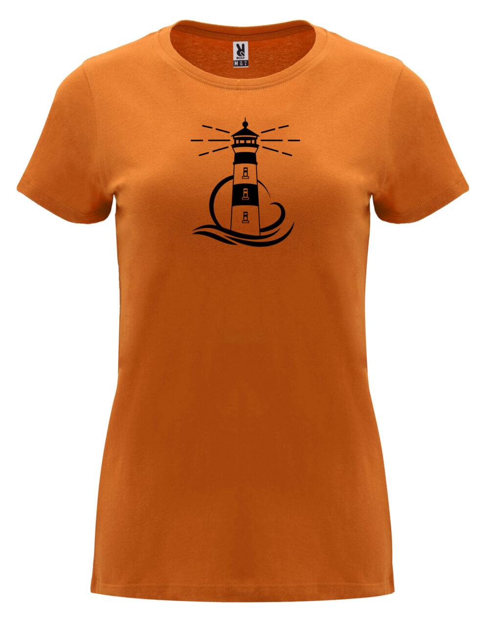 Dámské tričko s potiskem Maják oranžová