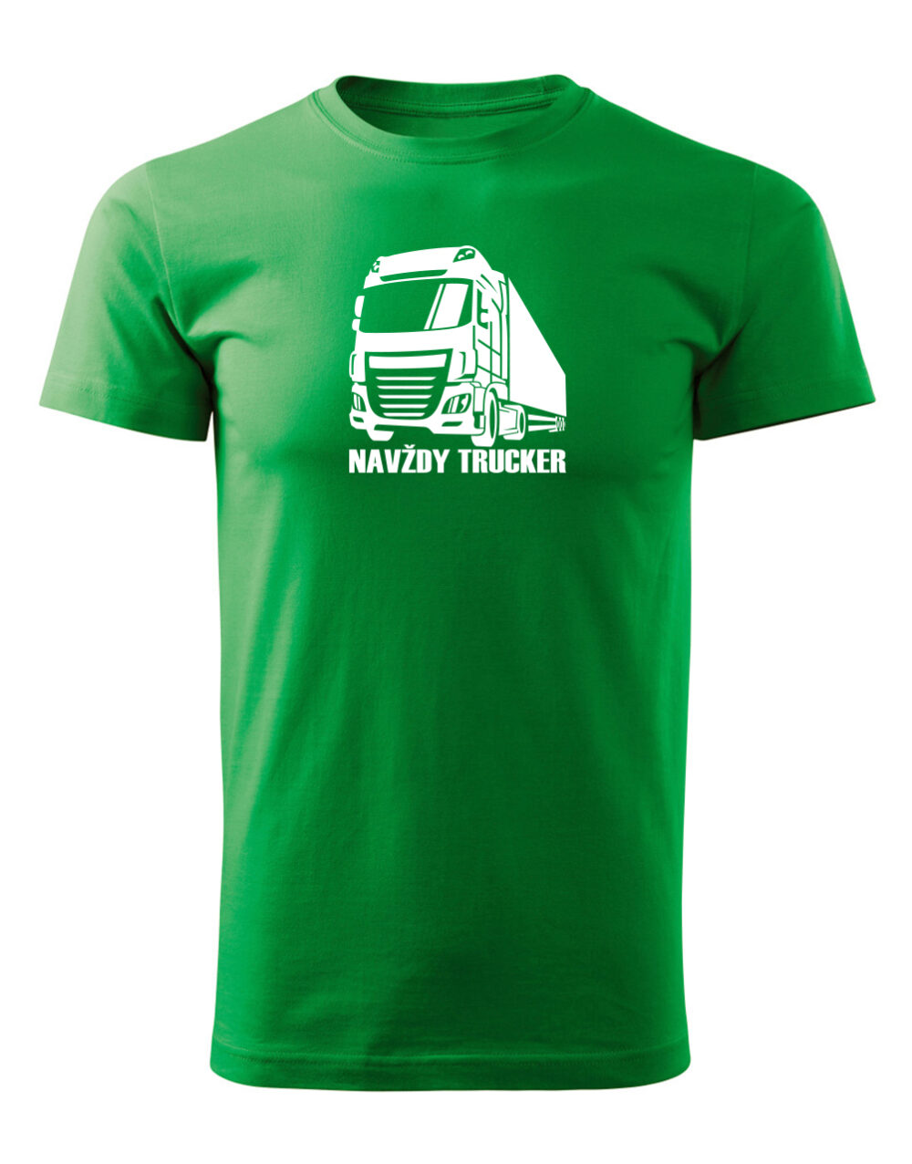 Pánské tričko s potiskem Navždy trucker vlašský světle zelená