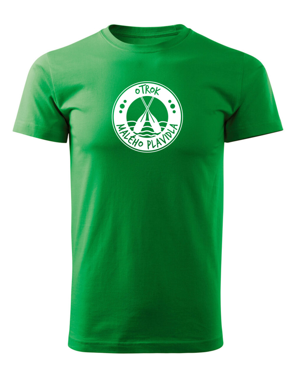 Pánské tričko s potiskem Otrok malého plavidla světle zelená