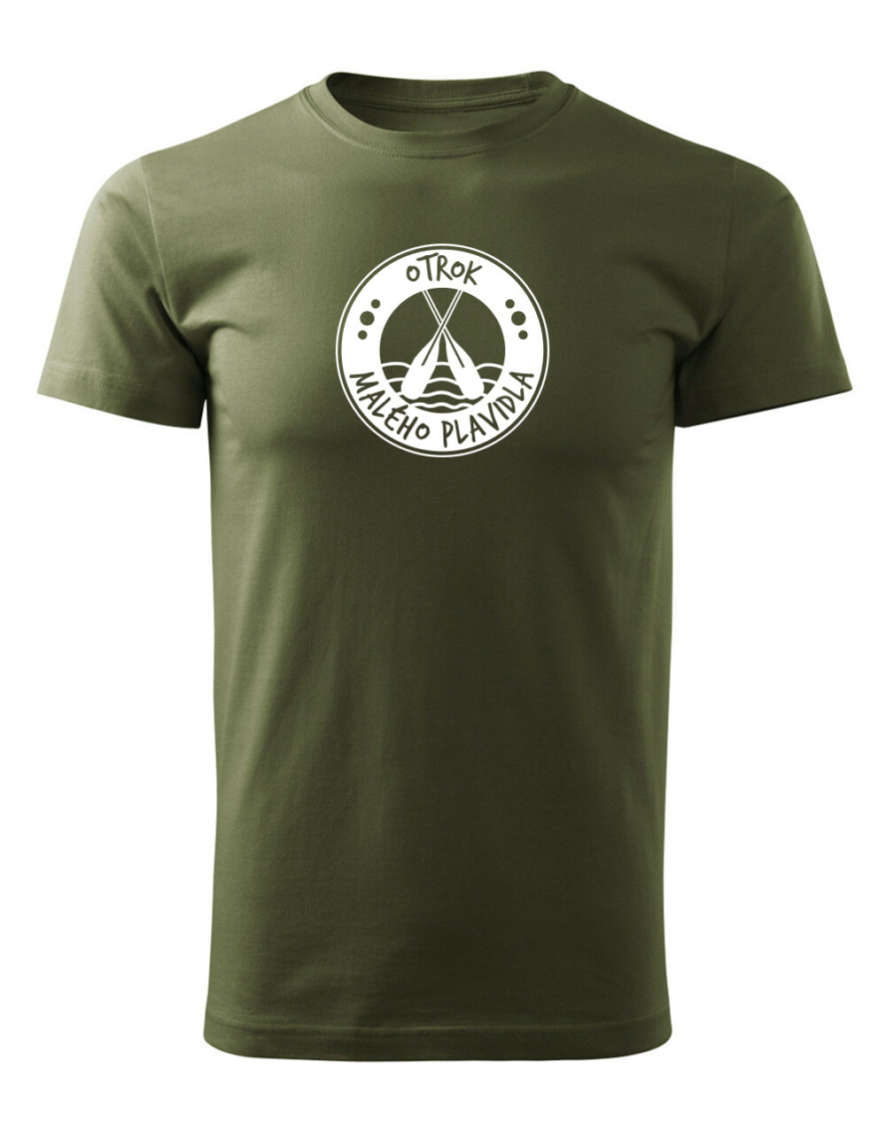 Pánské tričko s potiskem Otrok malého plavidla vojenská zelená