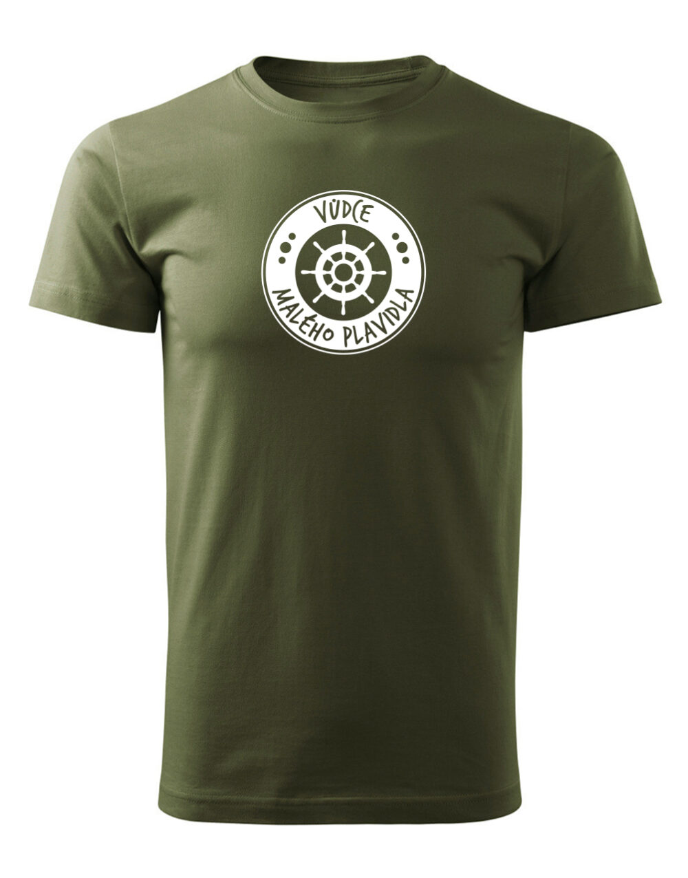 Pánské tričko s potiskem Vůdce malého plavidla vojenská zelená