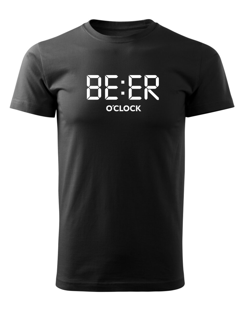 Pánské tričko s potiskem Beer O´ Clock černá