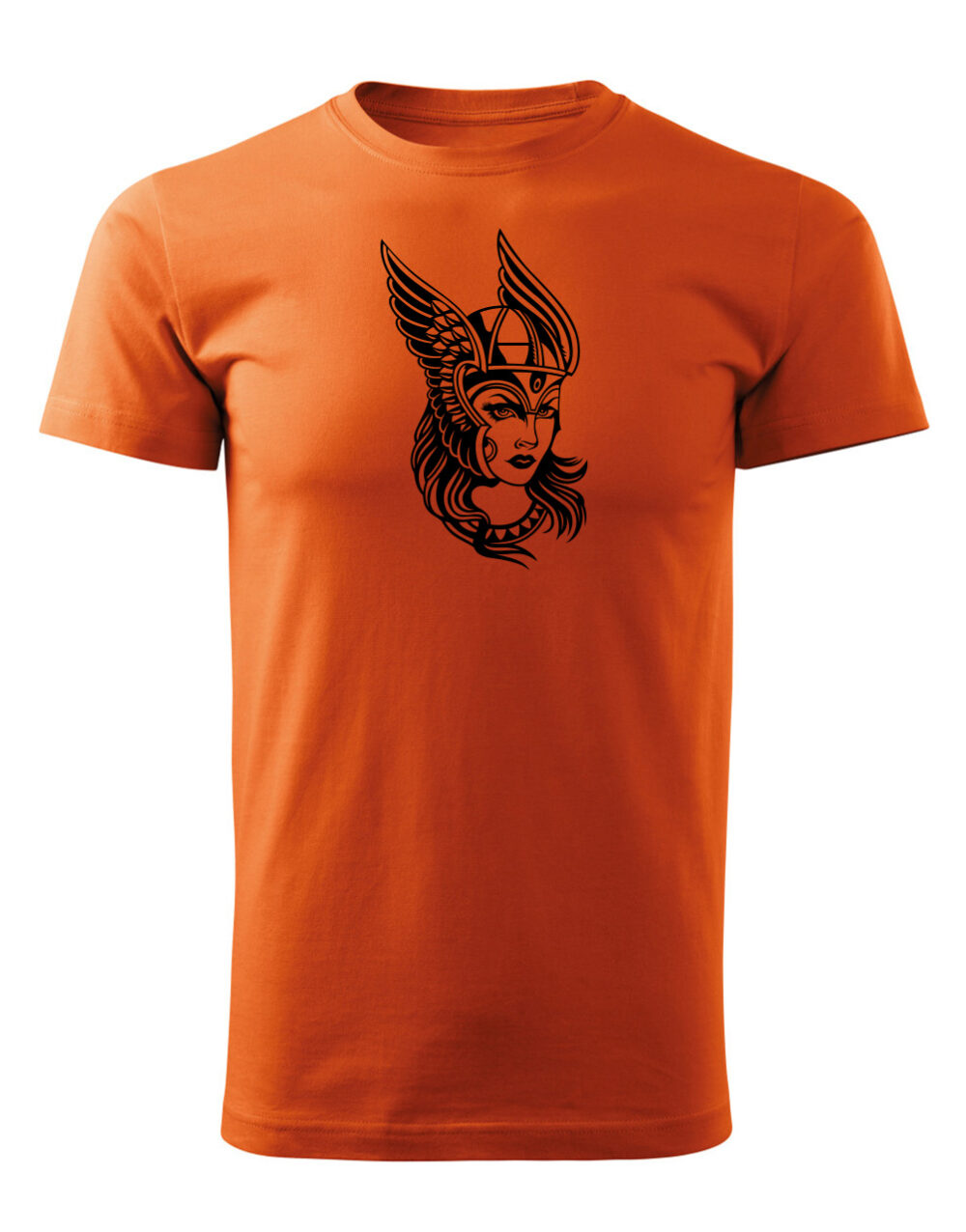 Pánské tričko s potiskem Valkýra oranžová