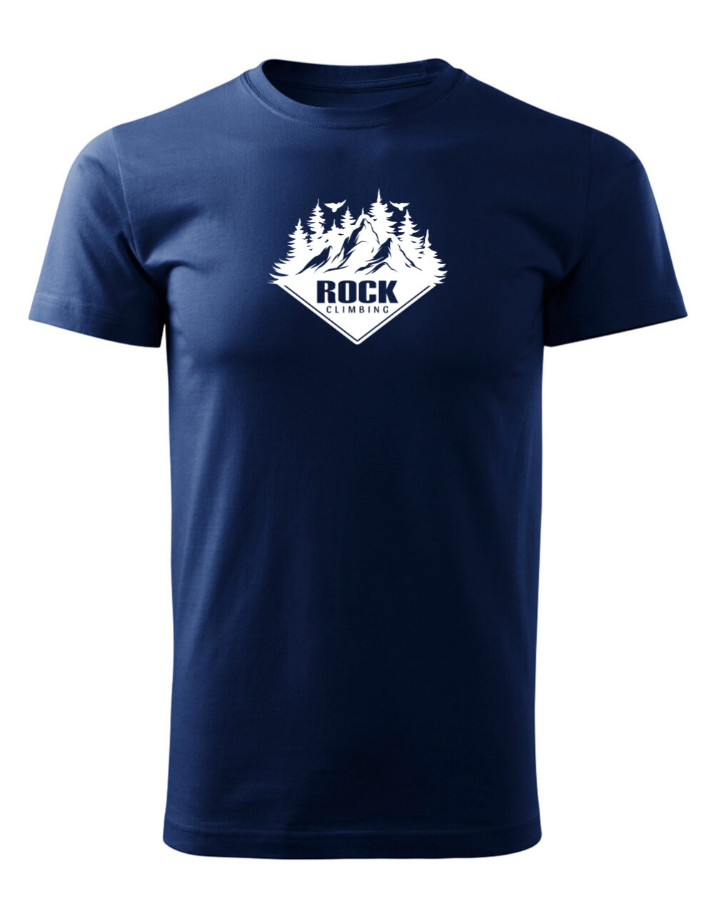 Pánské tričko s potiskem Rock climbing námořní modrá