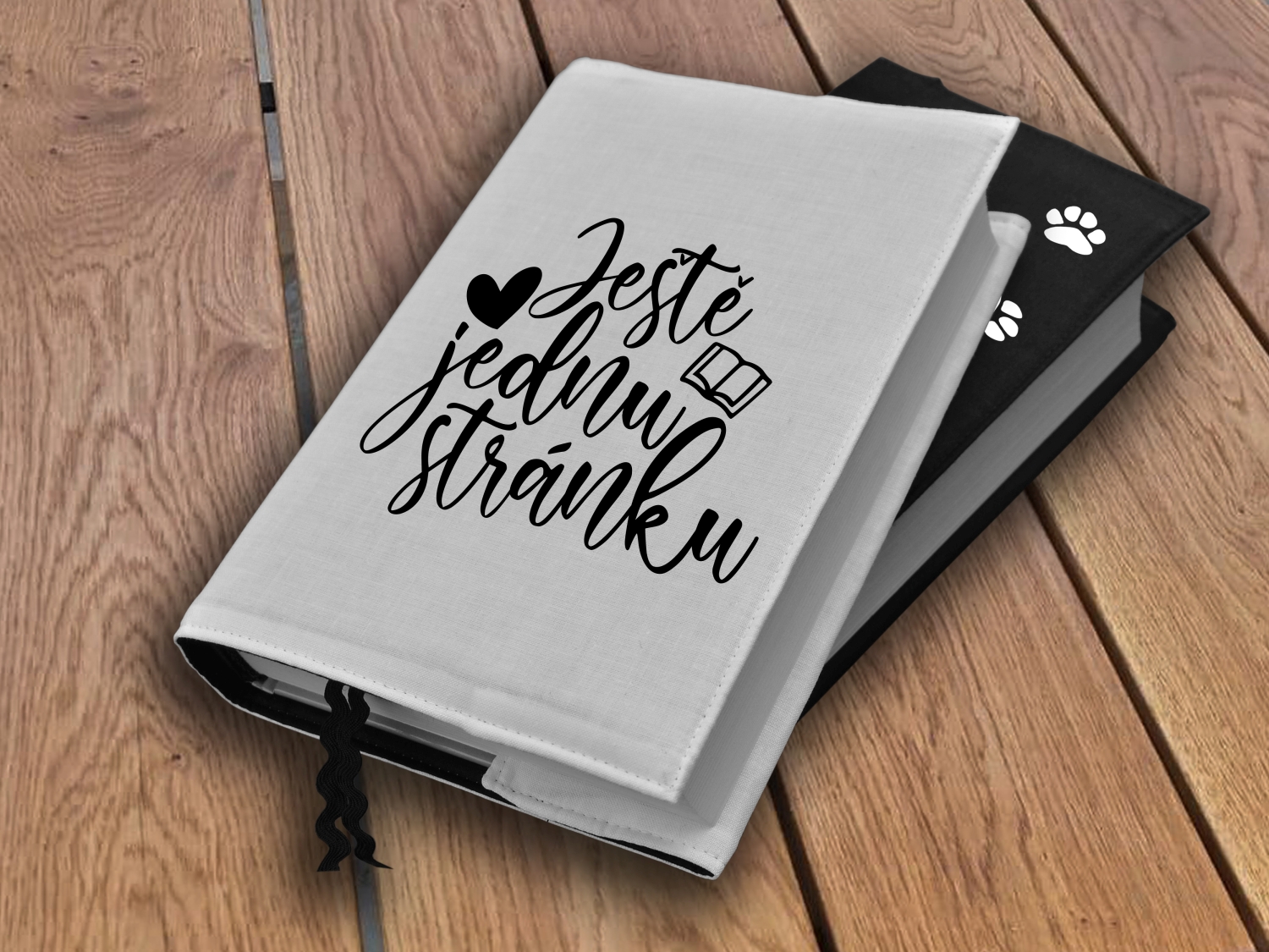 Obal na knihu s potiskem Ještě jednu stránku