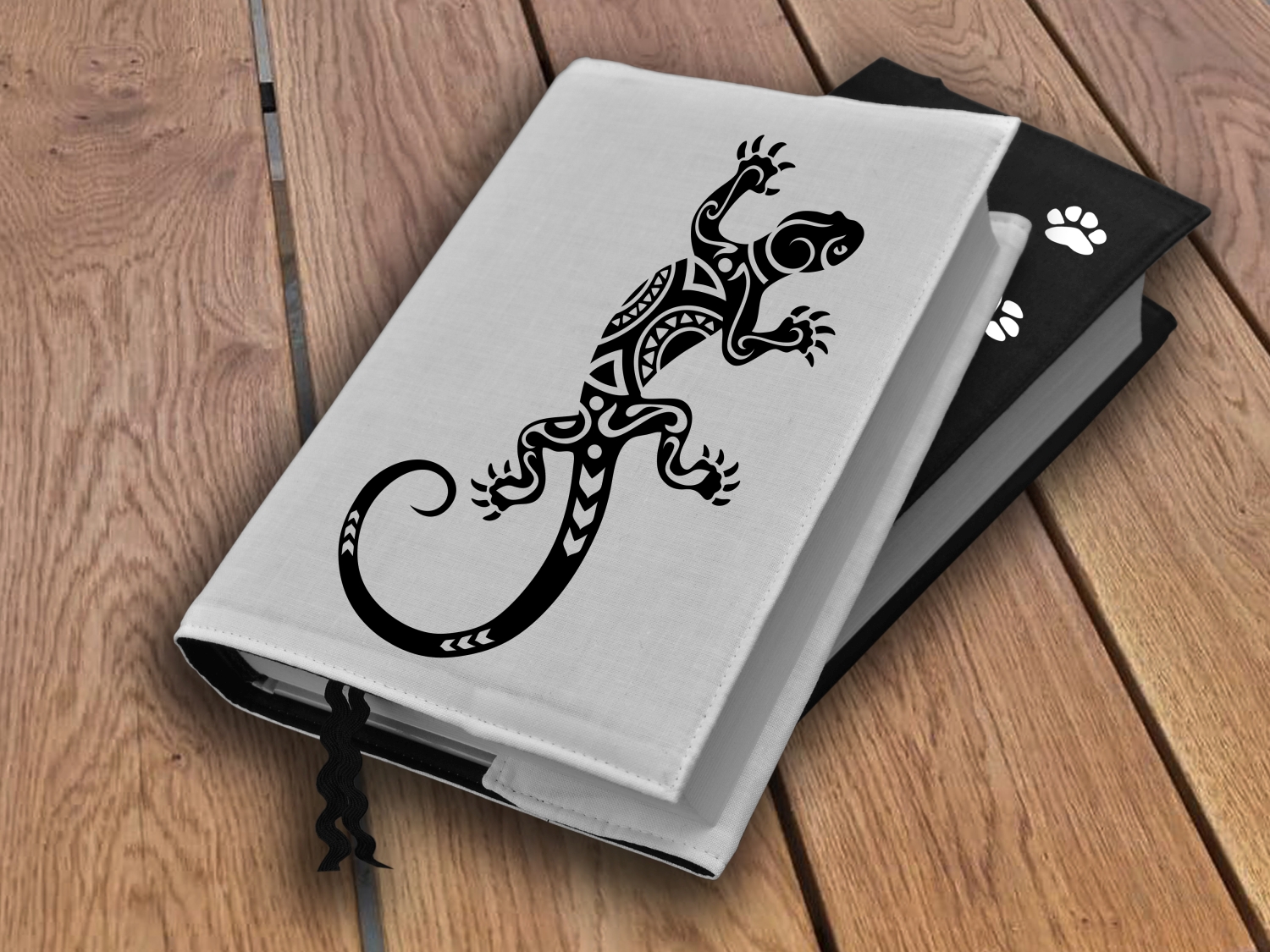 Obal na knihu s potiskem Ještěrka